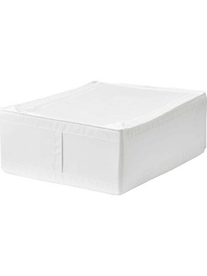 Die Grup Ikea Saklama Çantası Skubb Yatak Altı Komodini, Dolap Çantası 43 x 53 x 19 cm Fermuarlı - Beyaz