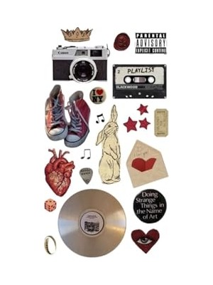 Die Grup Vintage Playlist Temalı Sticker Bullet Journal Scrapbook Ajanda Laptop Defter Telefon Kask Etiketi