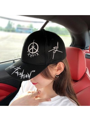 Die Grup Trucker Şapka Unisex Metal Tokalı Ayarlanabilir Beyzbol Siyah