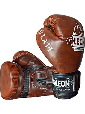 Die Grup Leon Blade Training Boks, Kick Boks ve Muay Thai Eldiveni Antik Kahve Renkli
