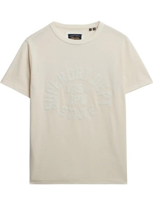 Superdry Beyaz Kadın Standart Fit Işlemeli T-Shirt W1011702A
