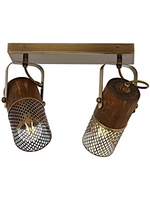 Die Grup AR-60265-2EY Eskitme Kaplama Modern Avize E27 Metal Ahşap 32X25CM