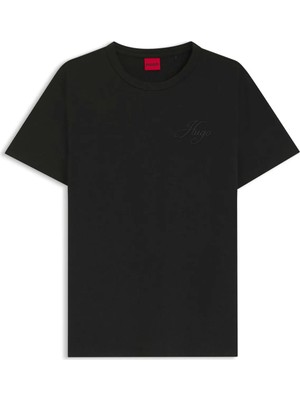 Hugo Siyah Kadın Logo Baskılı T-Shirt 50561233