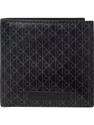 Calvin Klein Erkek Ck Logo Desenli Siyah Cüzdan LV04D1207G-UB1