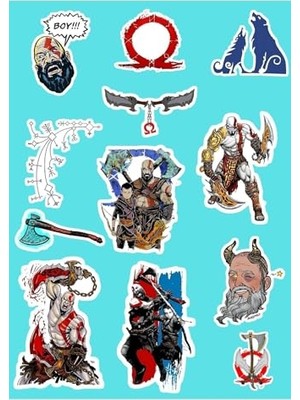Die Grup God Of War Sticker Seti