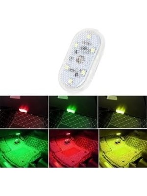 Die Grup 7 Renk Değişebilen Dokunmatik Sensörlü Mini 6 LED Lamba USB Şarj Edilebilir Mıknatıslı Aydınlatma