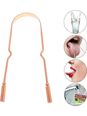 EkoAlışverişDünyam Dil Plağı Temizleme Aparatı - Dil Bakır Oil Pulling