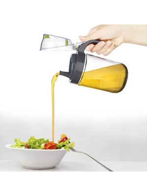 EkoAlışverişDünyam Cam Yağdanlık - Kulplu Sirkelik Sosluk 660ML