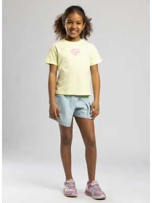 Lee Cooper Sarı Kız Çocuk Baskılı T-Shirt 262 Lcg 242005 Edıtıon