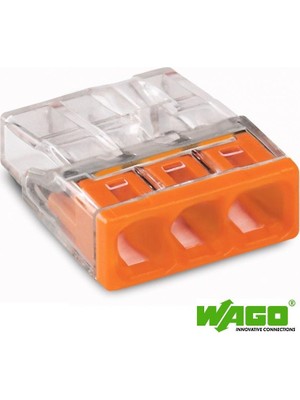 Wago 3X2,5 Mm² Buat Klemensi 2273-203 100 Ad'Lik Kutu Şeffaf Malzeme ile Güvenilir Bağlantı