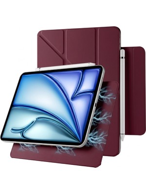 M.TK Moveteck iPad 11. Nesil A16 11 Inç/ 10.nesil 10.9 Inç Uyumlu Kılıf Manyetik Kalem Için Kilit Yuvalı Magic Kapak