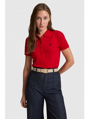 U.s. Polo Assn. Kadın Kırmızı Tişört Basic 50321818-VR030
