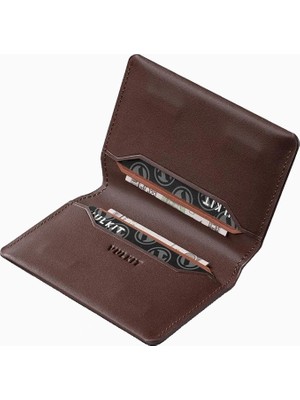 Vulkit Rfıd Korumalı Ince Deri Mıknatıslı Unisex Kartlık Cüzdan