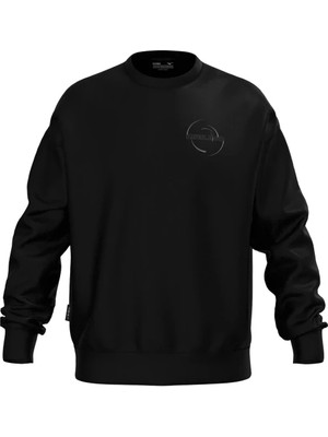 Mizuno Athletic Crew Neck Erkek Sweatshirt Siyah
