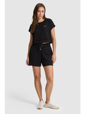 U.s. Polo Assn. Kadın Siyah Şort (Örme) 50323514-VR046