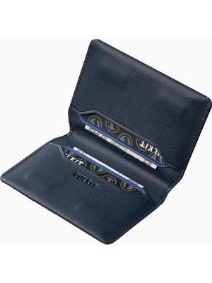 Vulkit Rfıd Korumalı Ince Deri Mıknatıslı Unisex Kartlık Cüzdan