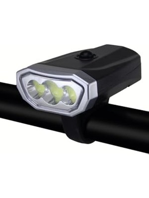 Die Grup Pilli 3 Cob Led'li 500 Lumen Bisiklet Scooter Feneri -Bisiklet Aydınlatma Farı