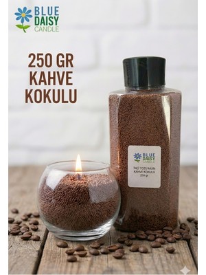 Empressco 250G Kahverengi Inci Tozu Mum, 30 Fitilli Kahve Kokusu Seti