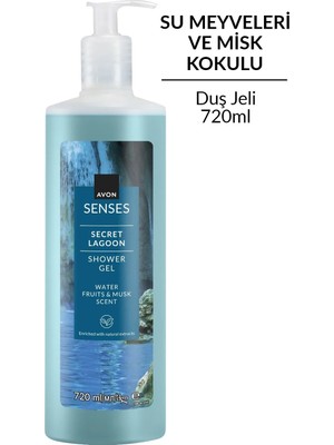 Avon Senses Nemlendirici Duş Jeli Su Meyveleri ve Musk Kokusu 720 ml Tüm Cilt Tipleri İçin
