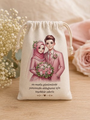 Zeren Nikah-Nişan-Kına Hediyekesesi 10X15CM 50 Adet