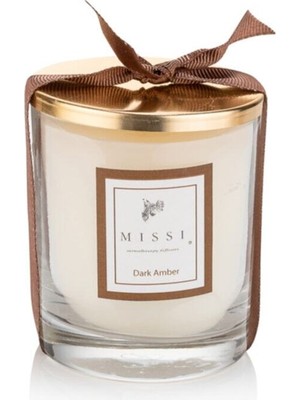 Empressco Vegan Bardak Mum, Dark Amber Kokusu, 140 Gr, Şık ve Güzel Atmosfer