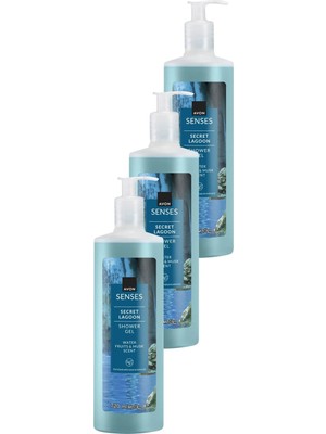 Avon Senses Secret Lagoon Nemlendirici Duş Jeli 720 ml 3'lü Set Su Meyveleri ve Misk Kokulu