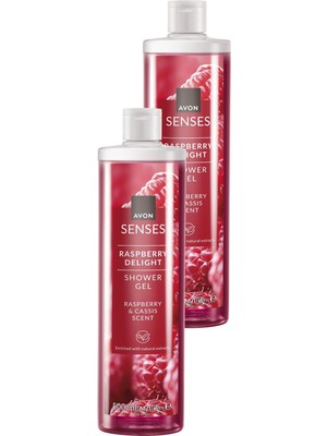 Avon Senses Rapsberry Delight Frambuaz ve Frenk Üzümü Kokulu Duş Jeli 500 ml 2'li