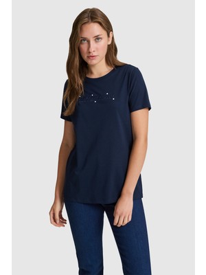 U.s. Polo Assn. Kadın Lacivert Tişört 50323463-VR033