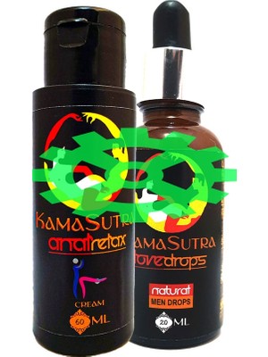 Kamasutra 60 ml Kadın Erkek Arka Reıaxcream + Erkeklere Özel Cinseldamla 30 ml