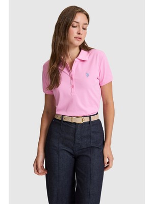 U.s. Polo Assn. Kadın Pembe Tişört Basic 50321818-VR041