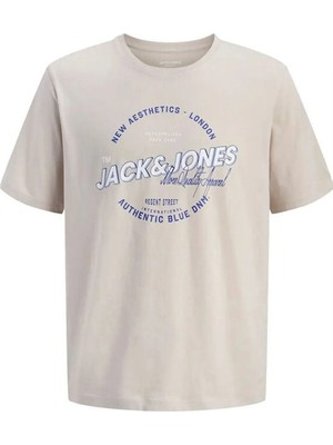 Jack & Jones Bej Erkek Çocuk Baskılı T-Shirt 12289236