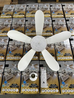 Empressco Sessiz Fanlı LED Ampul, Serinletici Tavan Vantilatörü, E27 Duy, Enerji Tasarrufu