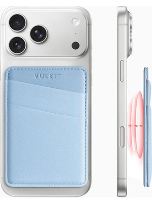 Vulkit Magsafe Uyumlu Rfıd Korumalı Unisex Telefon Kartlık Cüzdan