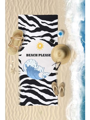 Vevien Home Summer Sun Dijital Baskılı 75X150 cm Plaj Havlusu