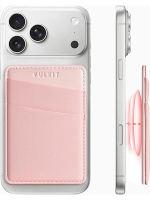 Vulkit Magsafe Uyumlu Rfıd Korumalı Unisex Telefon Kartlık Cüzdan
