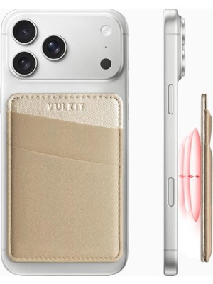 Vulkit Magsafe Uyumlu Rfıd Korumalı Unisex Telefon Kartlık Cüzdan