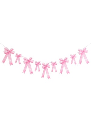 Le Mabelle Pembe  Fiyonk Temalı Kağıt Parti Banner