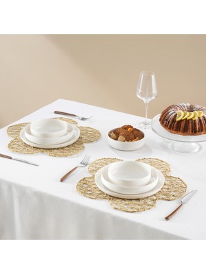 Karaca Home Daisy Amerikan Servisi 2'li Set Naturel