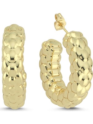 Merano Design Rough Gold Küpe