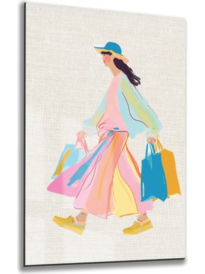 Tink Modern Dekoratif Tablo, Cam Görünümlü, Yapışkanlı, Kolay Montaj, Uv Baskılı TT1013