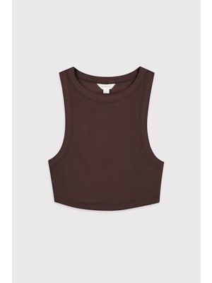 Babokah Halter Yaka Crop Fitilli Atlet