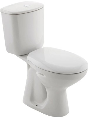 Kale Ida Alttan Çıkışlı Duvara Sıfır Klozet + Klozet Kapağı + Rezervuar