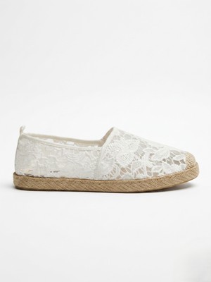 Love Shine Mabel Dantelli Büyük Numara Günlük Kadın Espadril