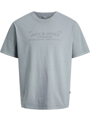 Jack & Jones Erkek Gögüs Baskili Kisa Kollu Tisört - Bluaiden