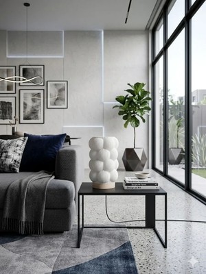 Laaysa 3D Desıgn Modern Tasarımlı Şık Abajur Dekoratif Masa Lambası Salon ve Ofis Aydınlatma