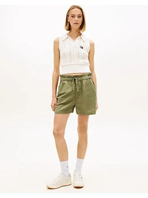Tommy Hilfiger Kadın Tjw Essential Linen Şort
