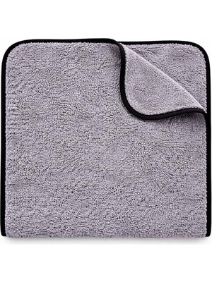 Die Grup Sogud Mikrofiber Oto Kurulama Bezi 60X90 cm – 300 Gsm Süper Emici Araç Kurulama Havlusu, Iz Bırakmaz & Çizmez, Tek Silmede Kurutma, Profesyonel Oto Temizlik Bezi - Siyah Kenarlı