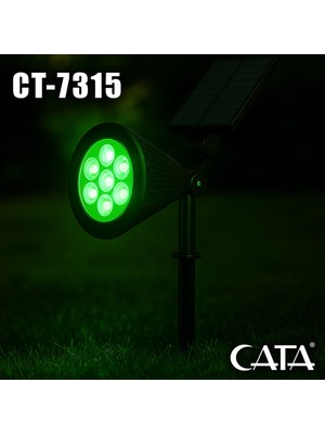 Empressco ÇE-7310 7W Solar Bahçe Armatürü Yeşil, Enerji Tasarruflu ve Şık Tasarım
