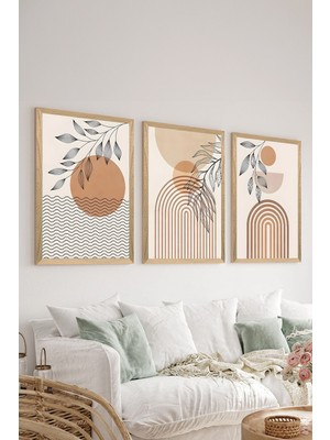 Empressco 3 Parça Mdf Çerçeve Görünümünde Modern Duvar Tablo Seti