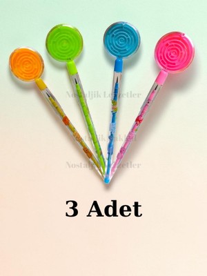Nostaljik Lezzetler Yumurtlayan 3 Adet Labirent Kalem